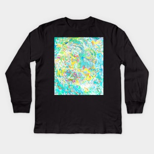 Dragon slaying dragon abstract Kids Long Sleeve T-Shirt